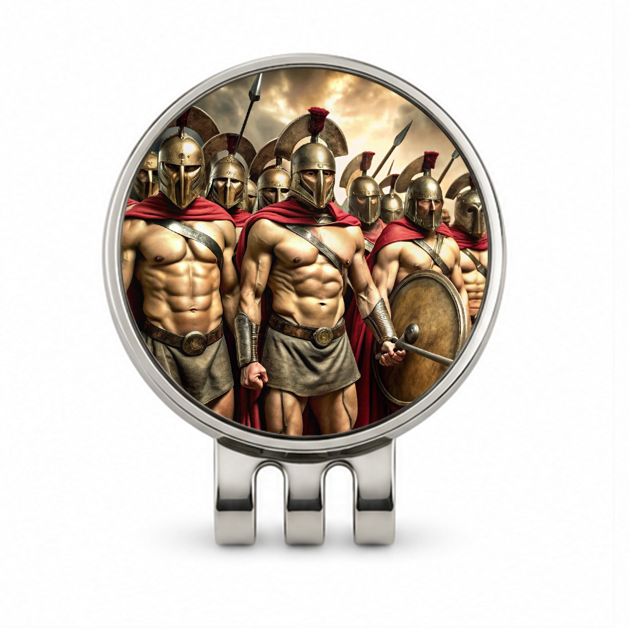 Greek Warriors from Sparta Spartans Golf Hat Clip with Ball Marker