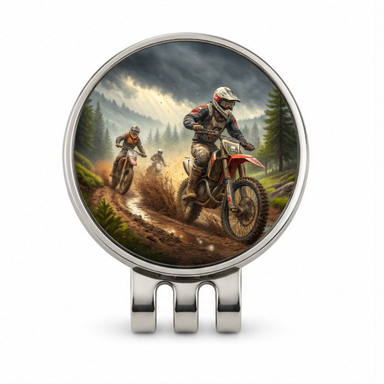 Motocross Off Road Dirt Bikes Racing Golf Hat Clip with Ball Marker