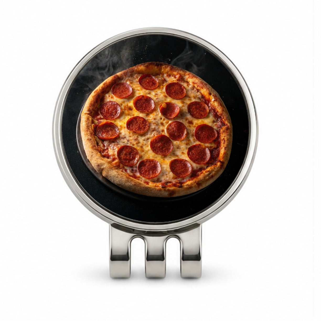 New York Style Pepperoni Pizza Golf Hat Clip with Ball Marker