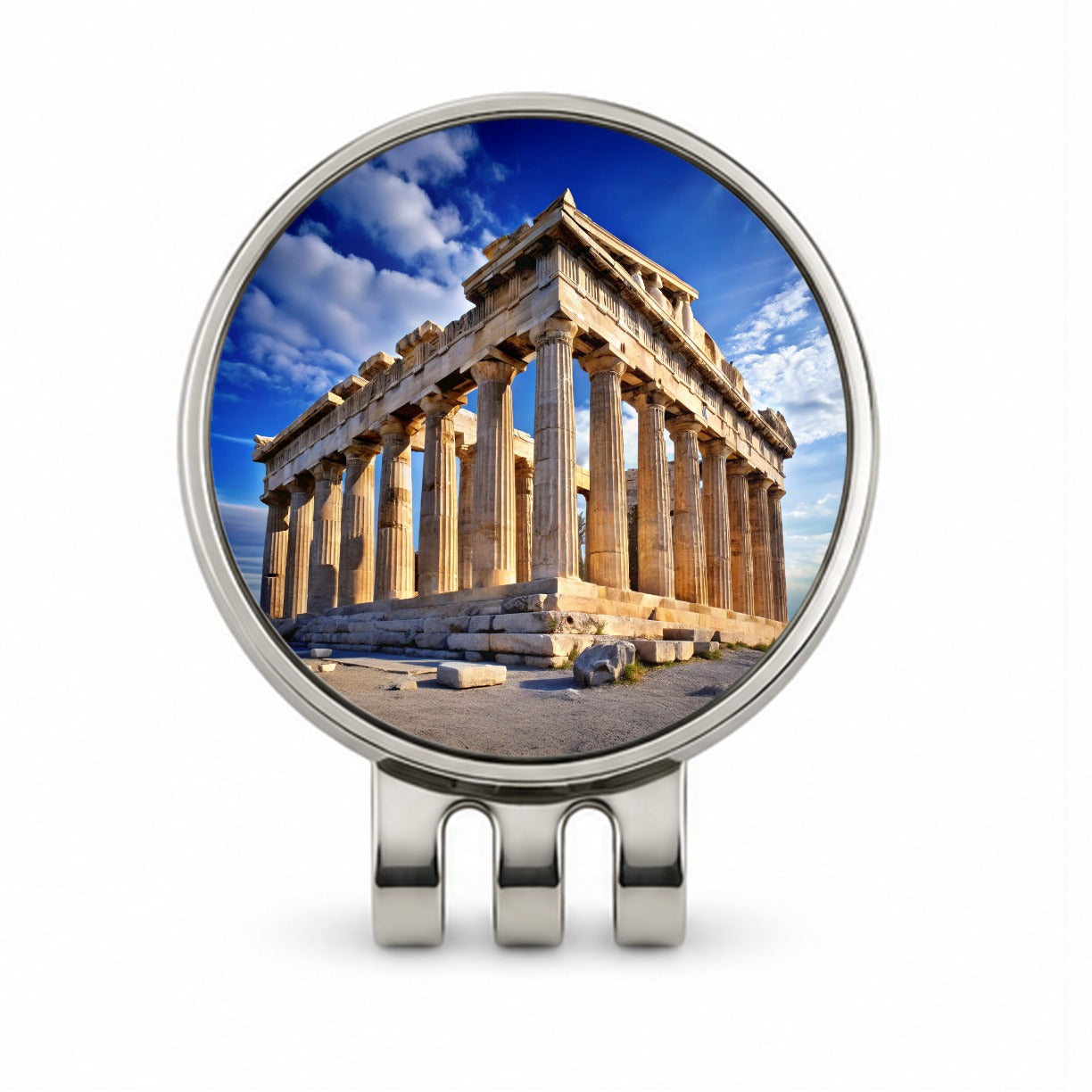 Parthenon Temple Athens Greece Greek Golf Hat Clip with Ball Marker