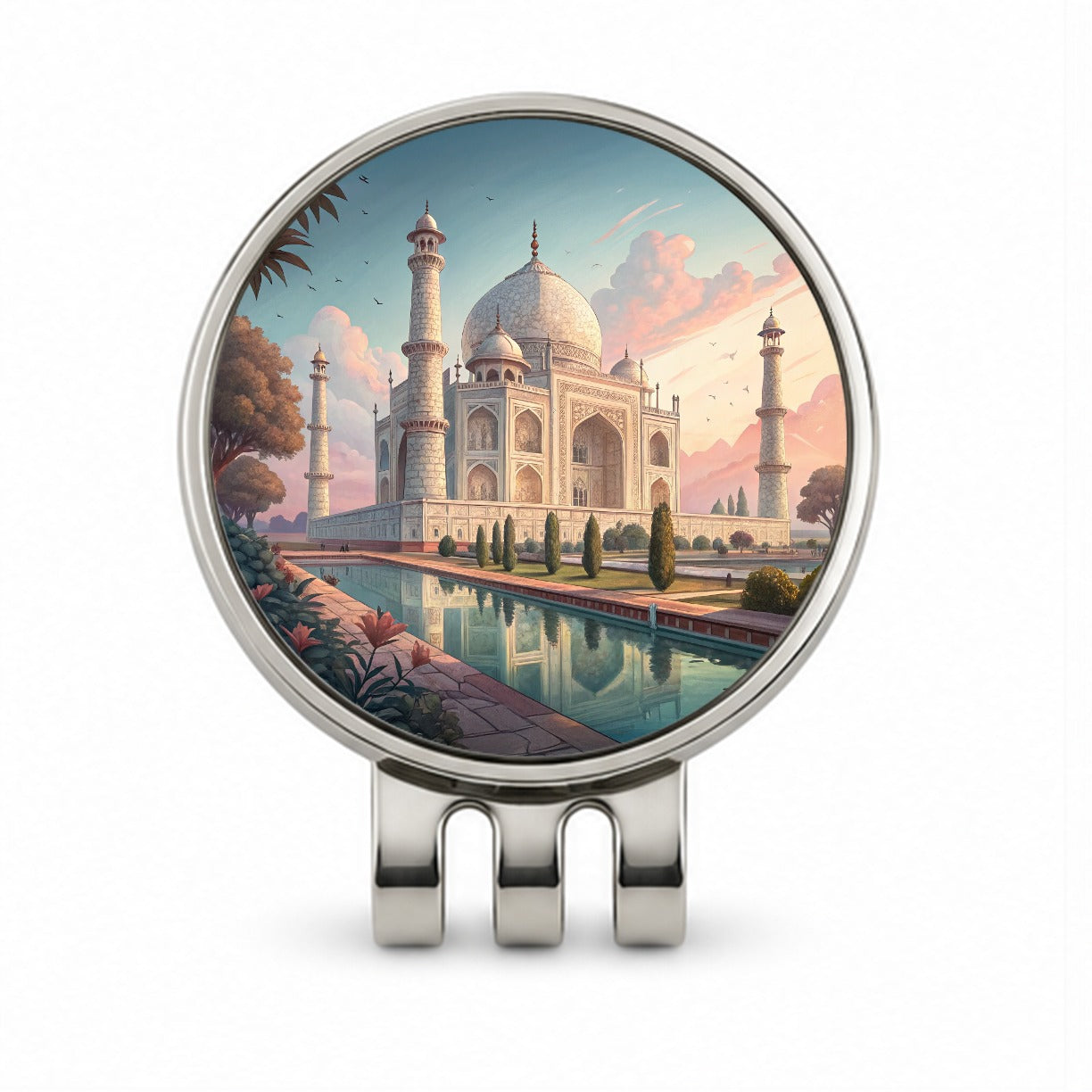 Taj Mahal India Golf Hat Clip with Ball Marker
