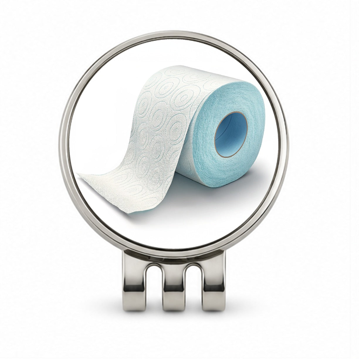 Toilet Paper Roll Golf Hat Clip with Ball Marker