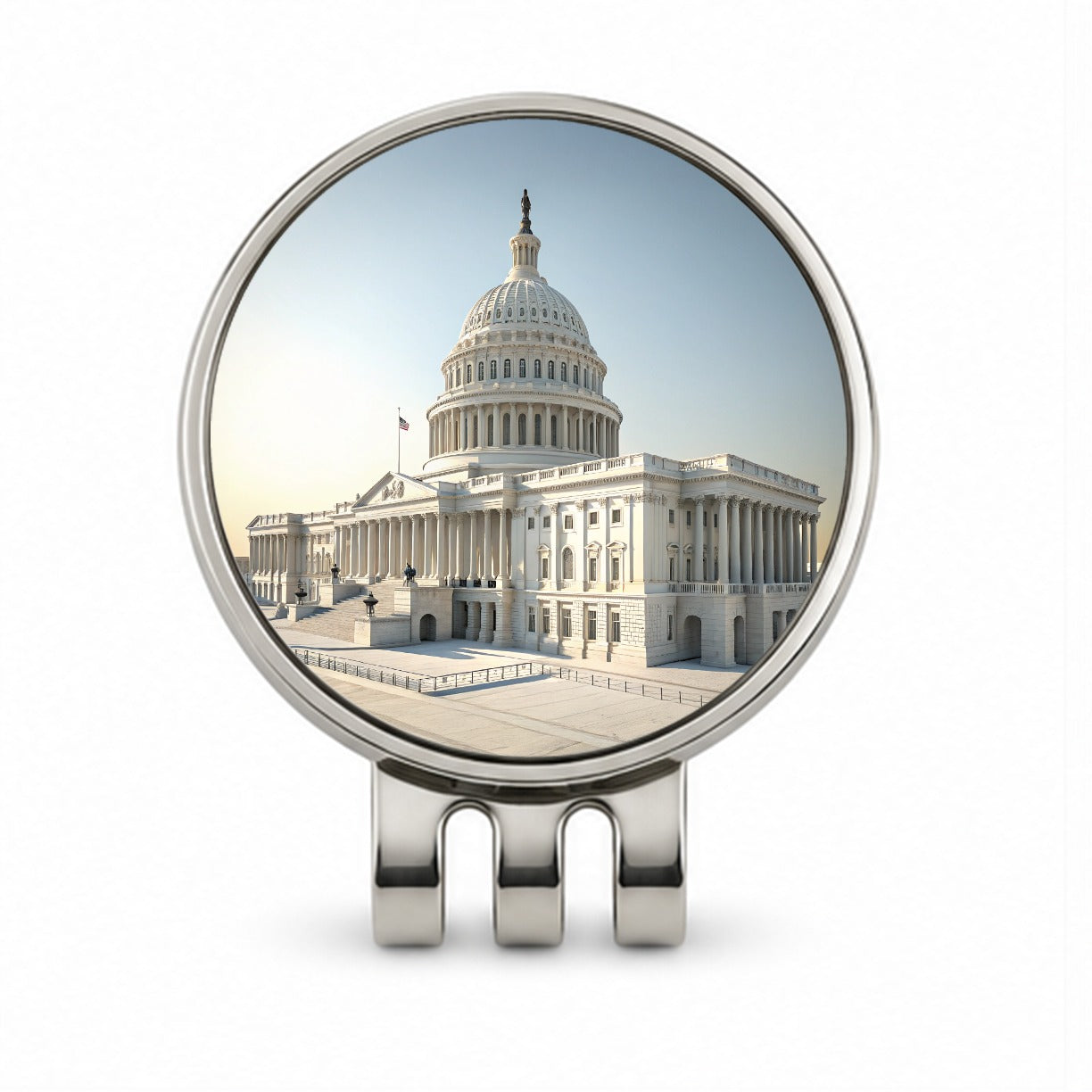 US Capitol Building Washington DC Golf Hat Clip with Ball Marker