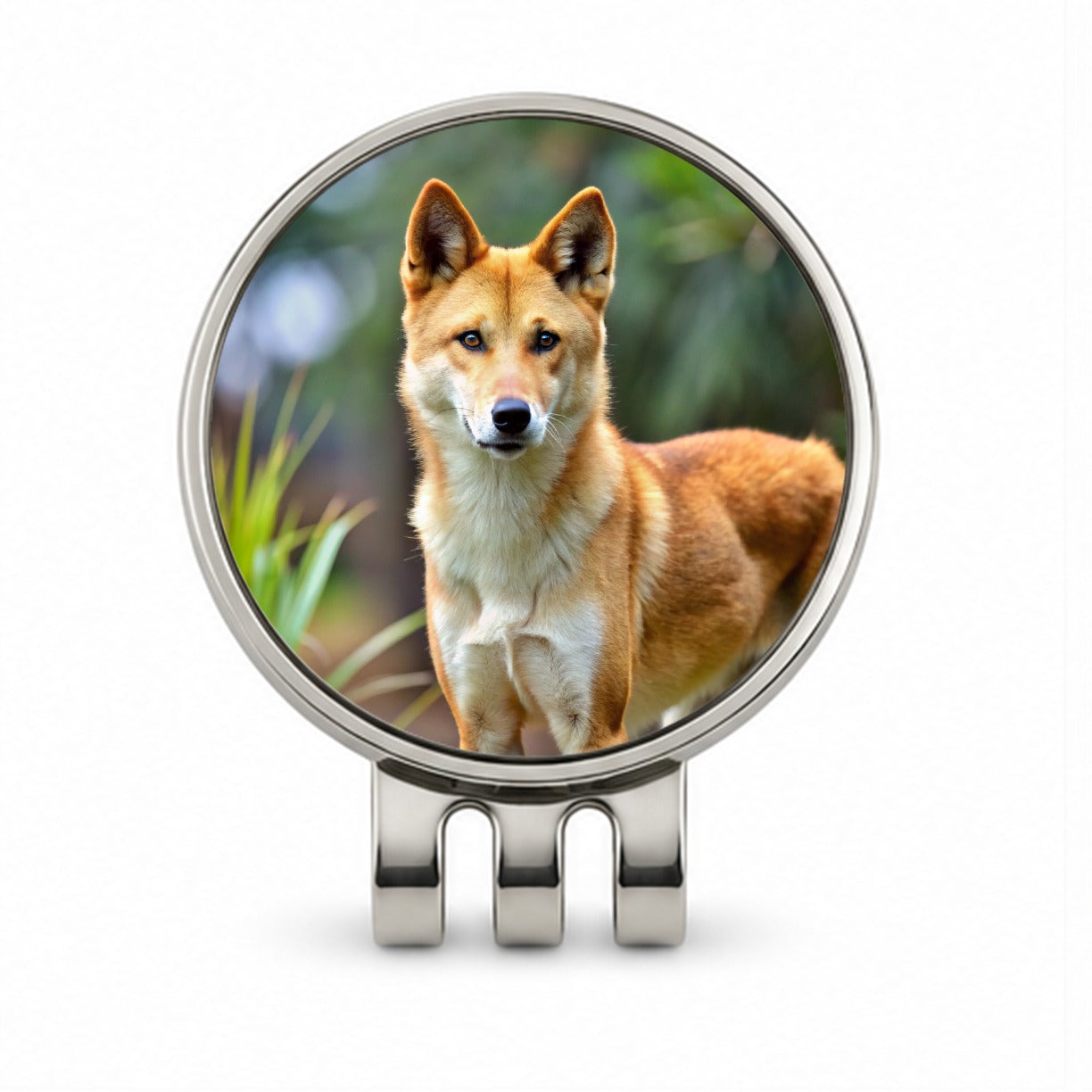 Australian Dingo Golf Hat Clip with Ball Marker