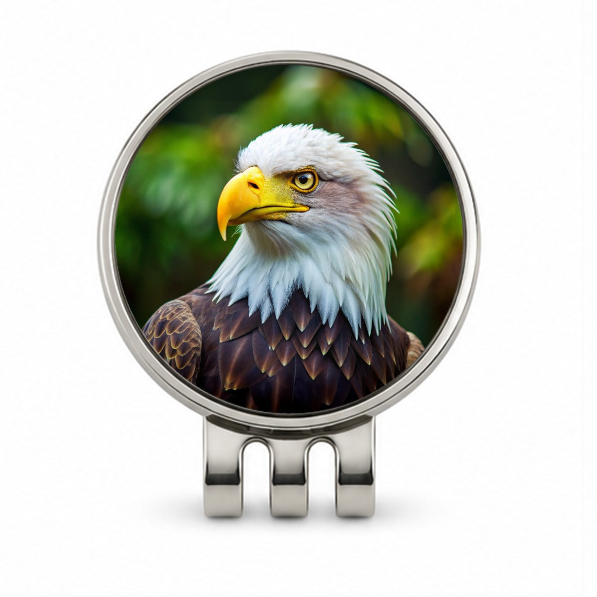 Bald Eagle Raptor Bird Of Prey Golf Hat Clip with Ball Marker