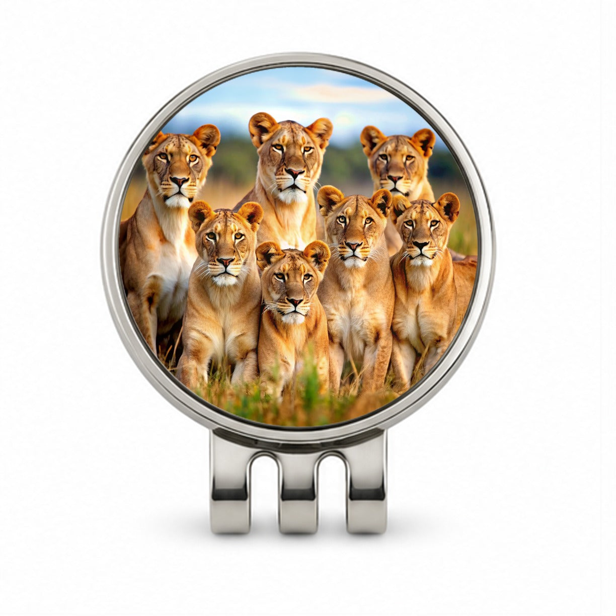 Female Lions Golf Hat Clip with Ball Marker