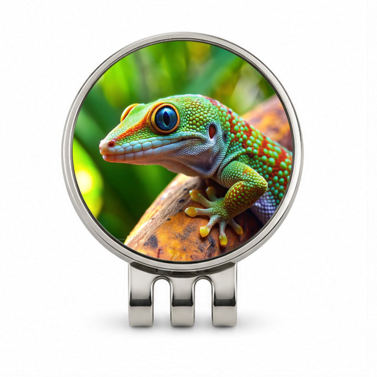 Gecko Lizard Reptile Golf Hat Clip with Ball Marker