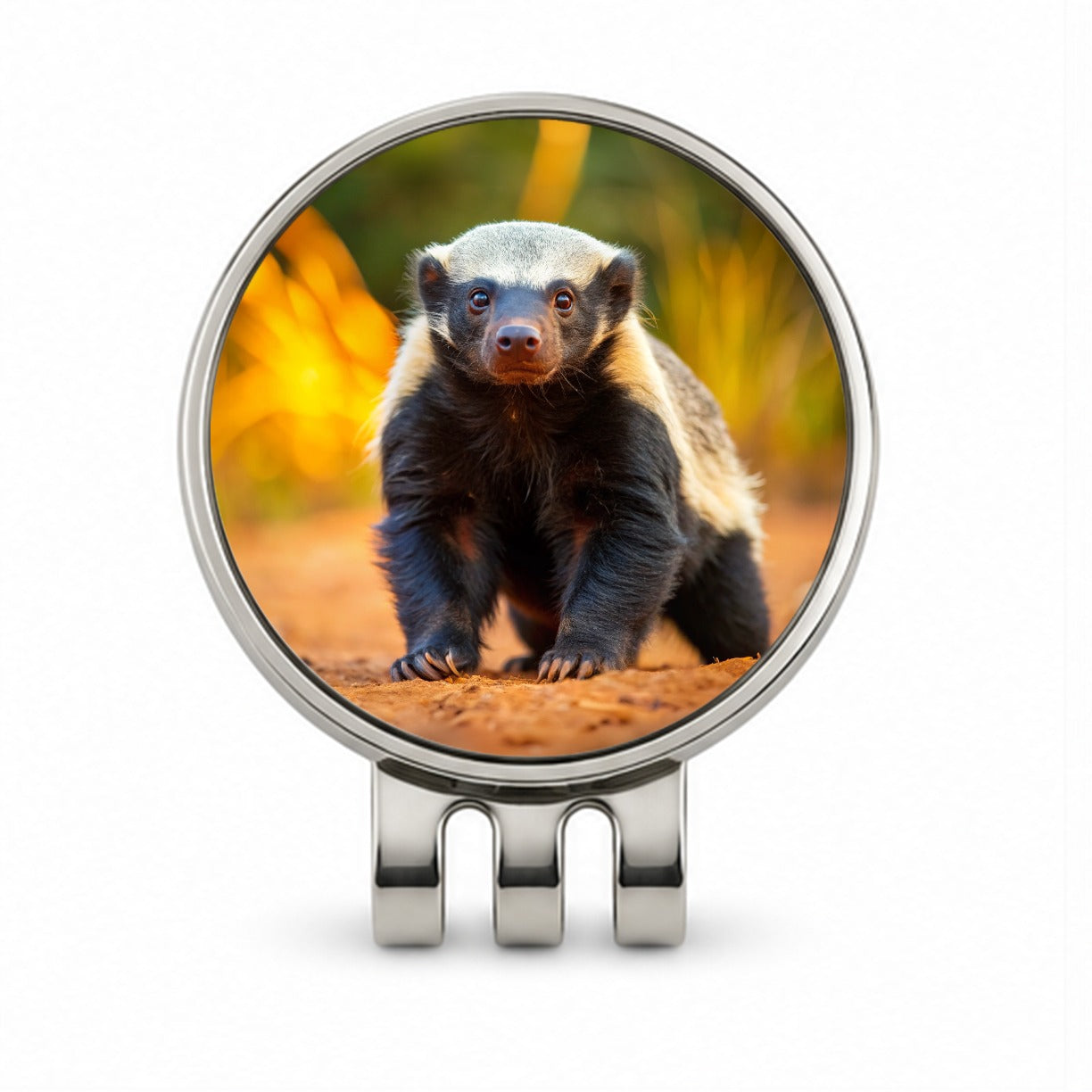Honey Badger Golf Hat Clip with Ball Marker