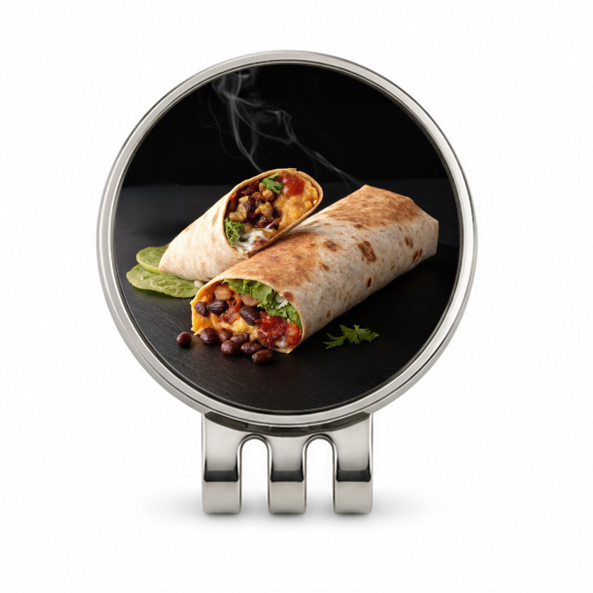 Mexican Burrito Golf Hat Clip with Ball Marker
