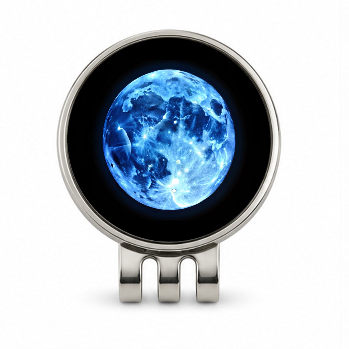 Once in a Blue Moon Golf Hat Clip with Ball Marker