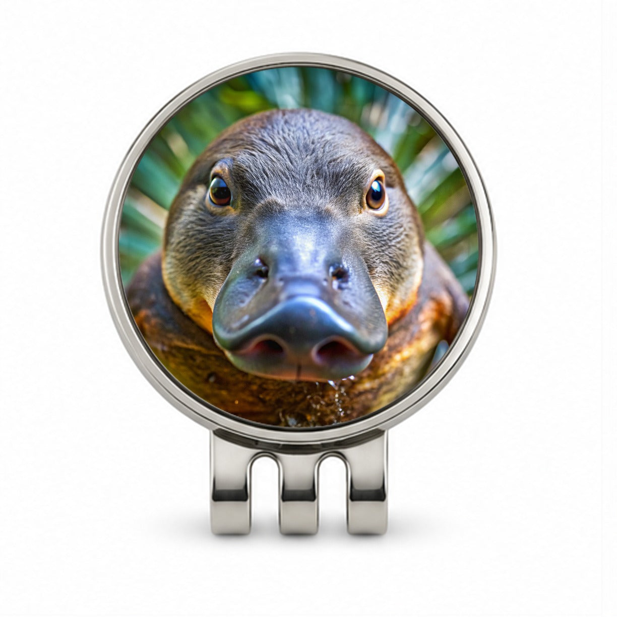 Platypus Face Golf Hat Clip with Ball Marker