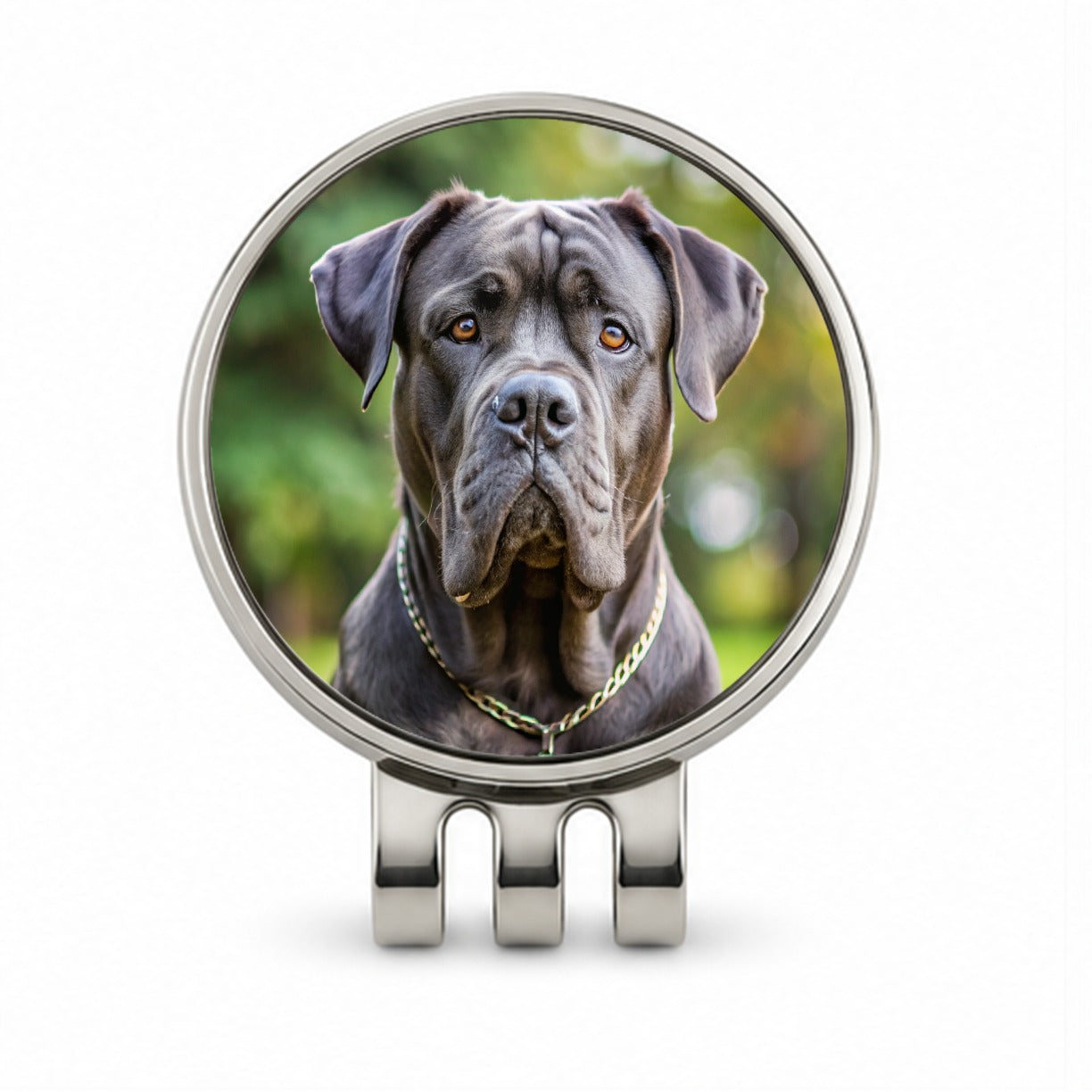 Cane Corso Dog Photo Golf Hat Clip with Ball Marker