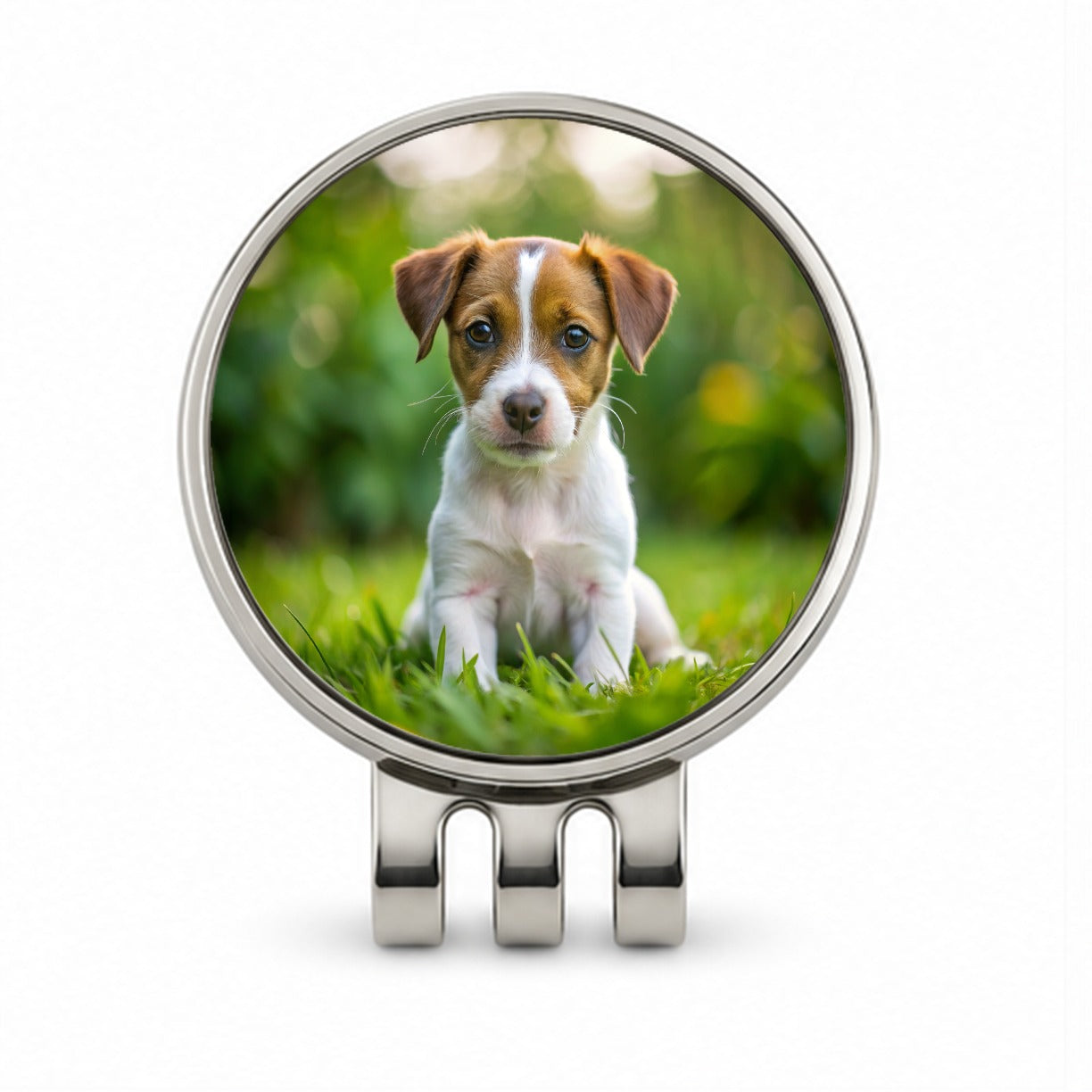 Jack Russell Terrier Dog Puppy Photo Golf Hat Clip with Ball Marker