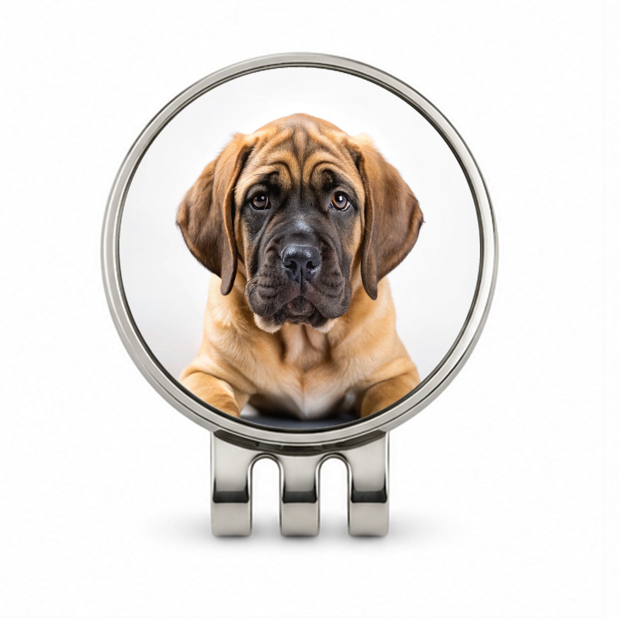 Mastiff Dog Puppy Photo Golf Hat Clip with Ball Marker