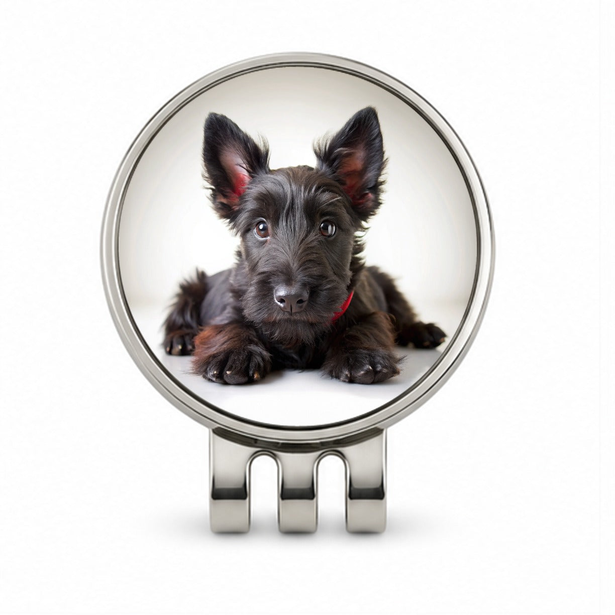 Scottish Terrier Dog Puppy Photo Golf Hat Clip with Ball Marker