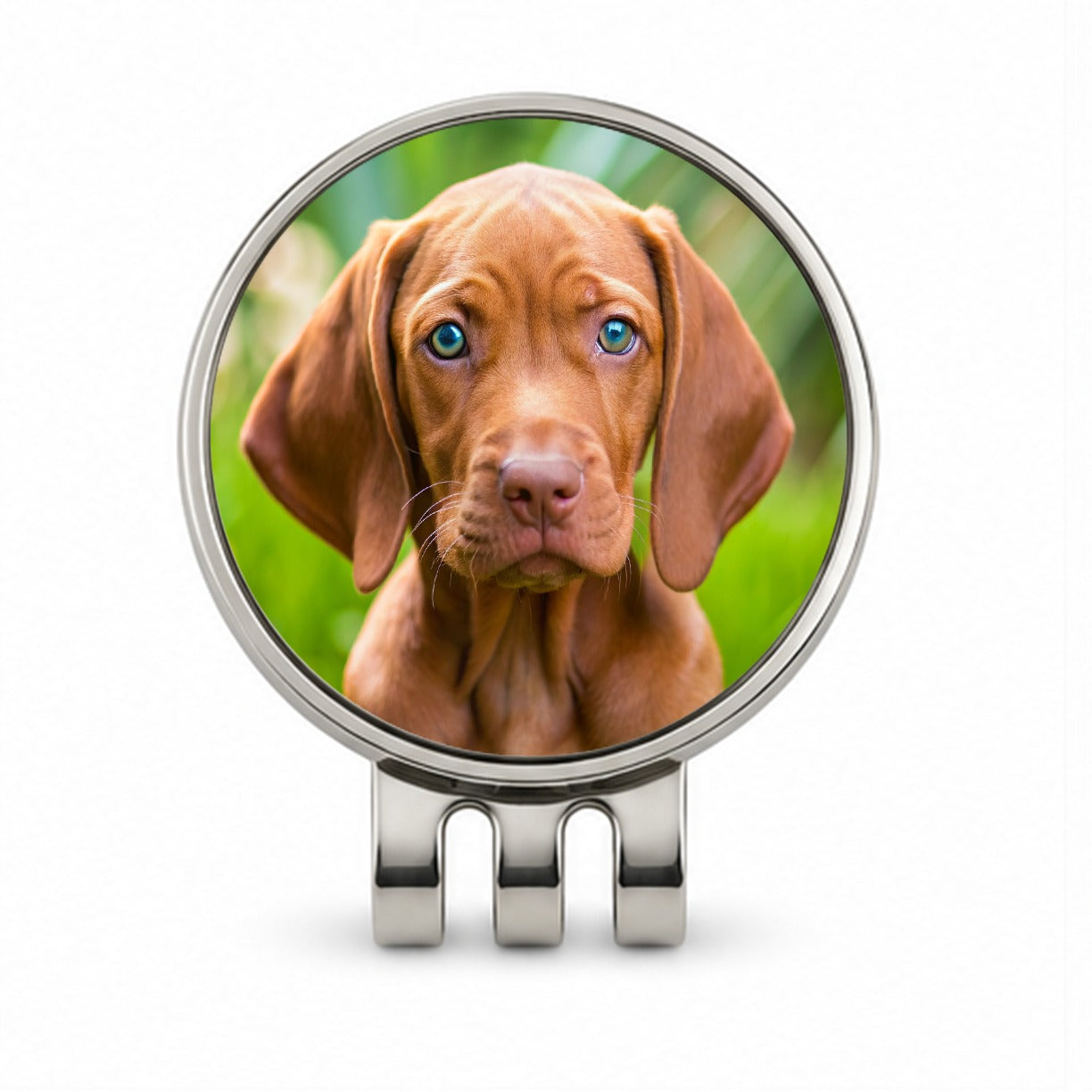 Vizsla Dog Puppy Photo Golf Hat Clip with Ball Marker