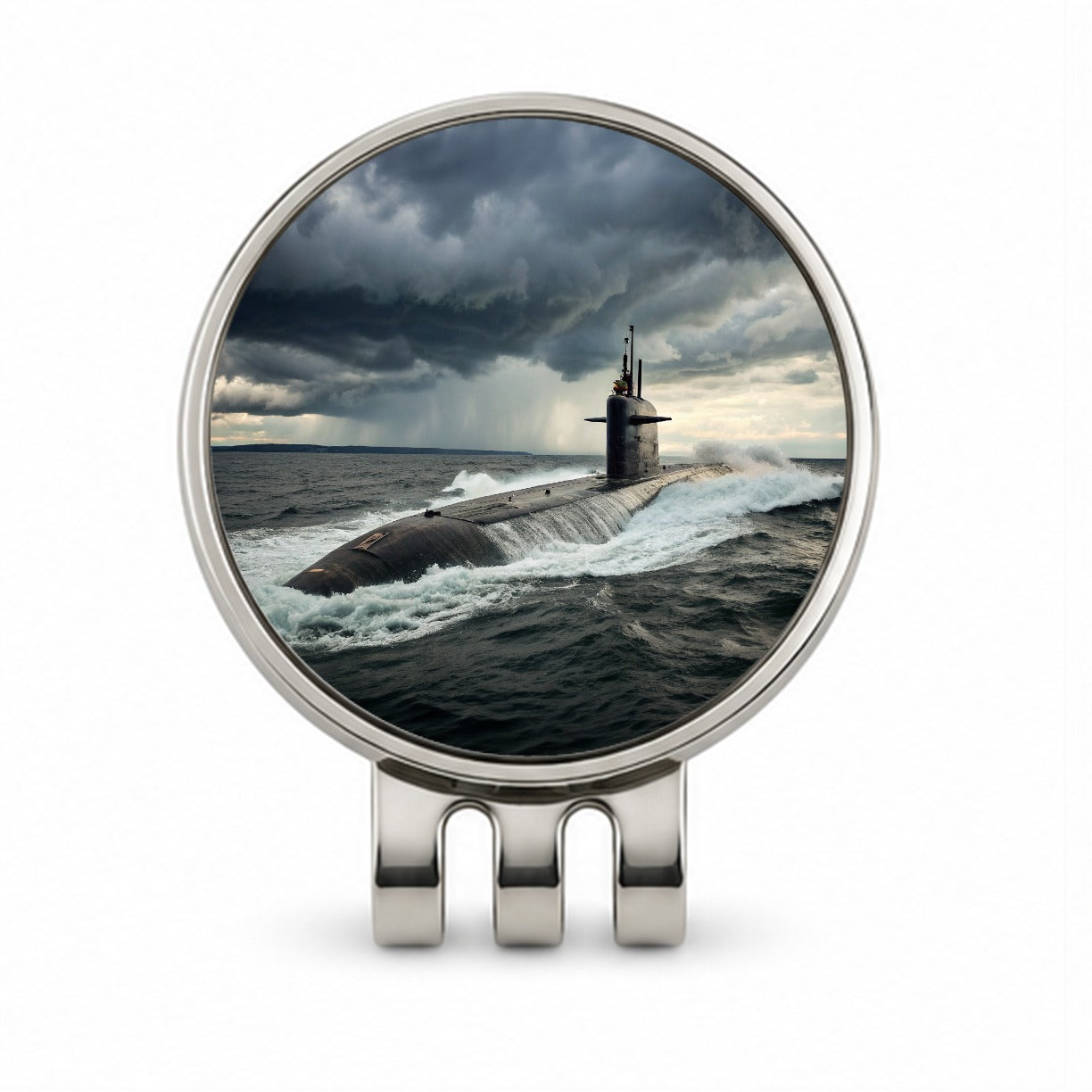 US Nuclear Submarine Underway Golf Hat Clip with Ball Marker