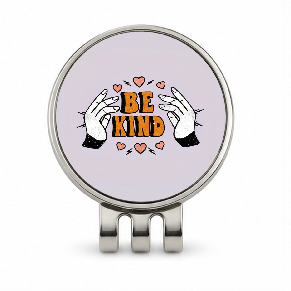 Be Kind Golf Hat Clip with Ball Marker