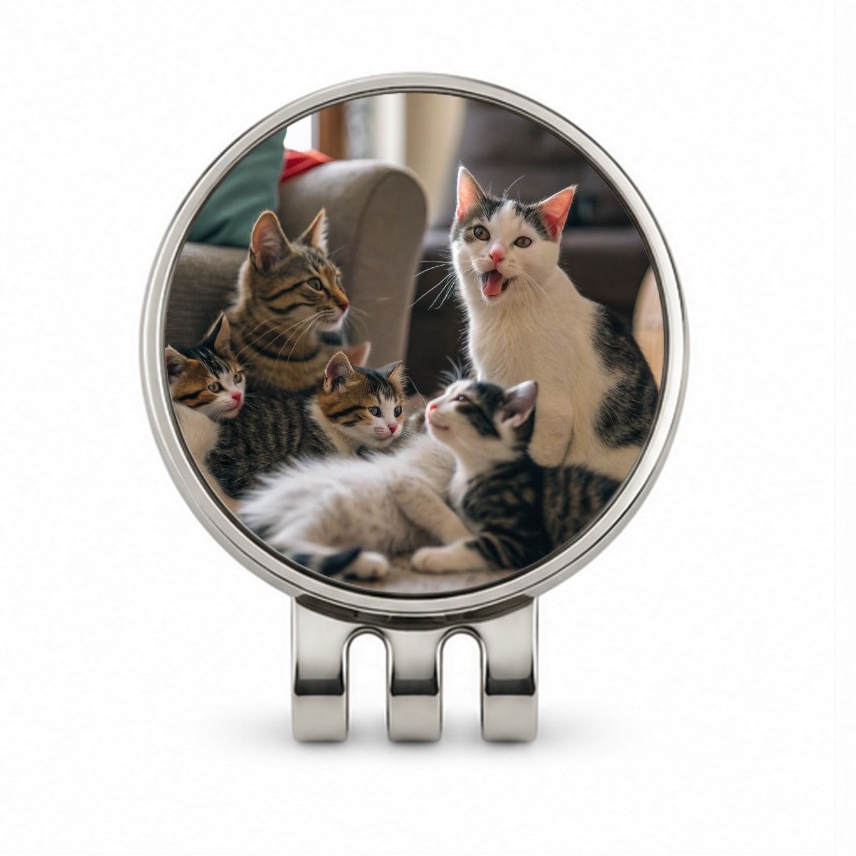 Bunch Of Cats Golf Hat Clip with Ball Marker