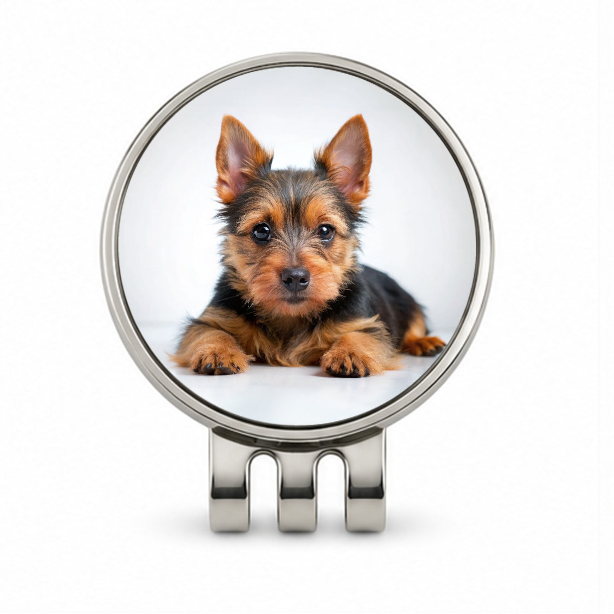 Australian Terrier Dog Puppy Photo Golf Hat Clip with Ball Marker