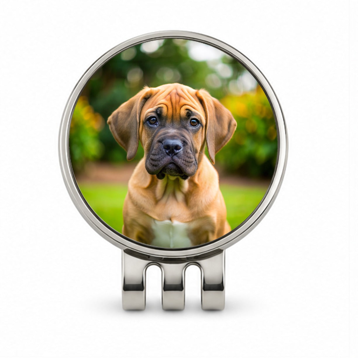 Boerboel Dog Puppy Photo Golf Hat Clip with Ball Marker