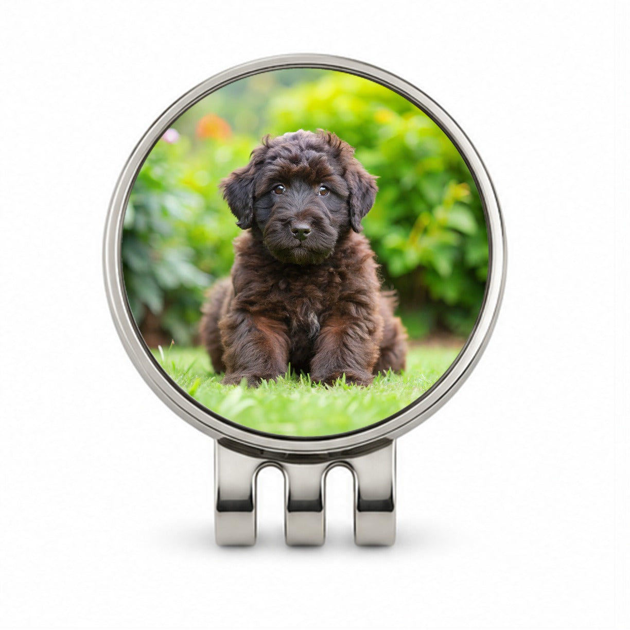 Bouviers Des Flandres Dog Puppy Photo Golf Hat Clip with Ball Marker