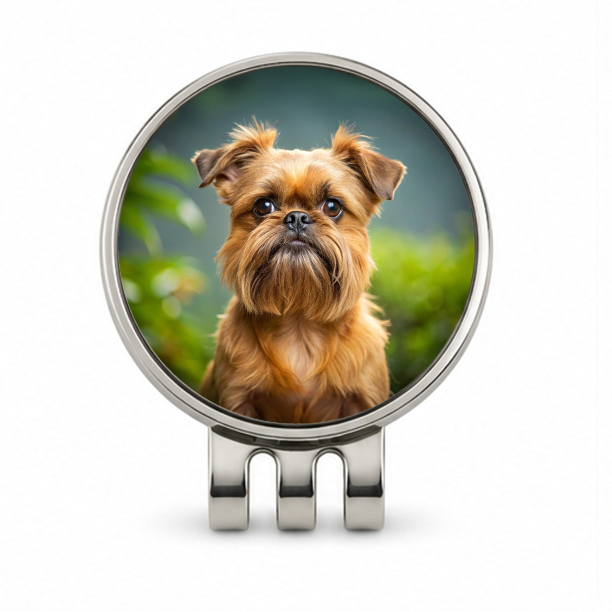 Brussels Griffon Dog Photo Golf Hat Clip with Ball Marker