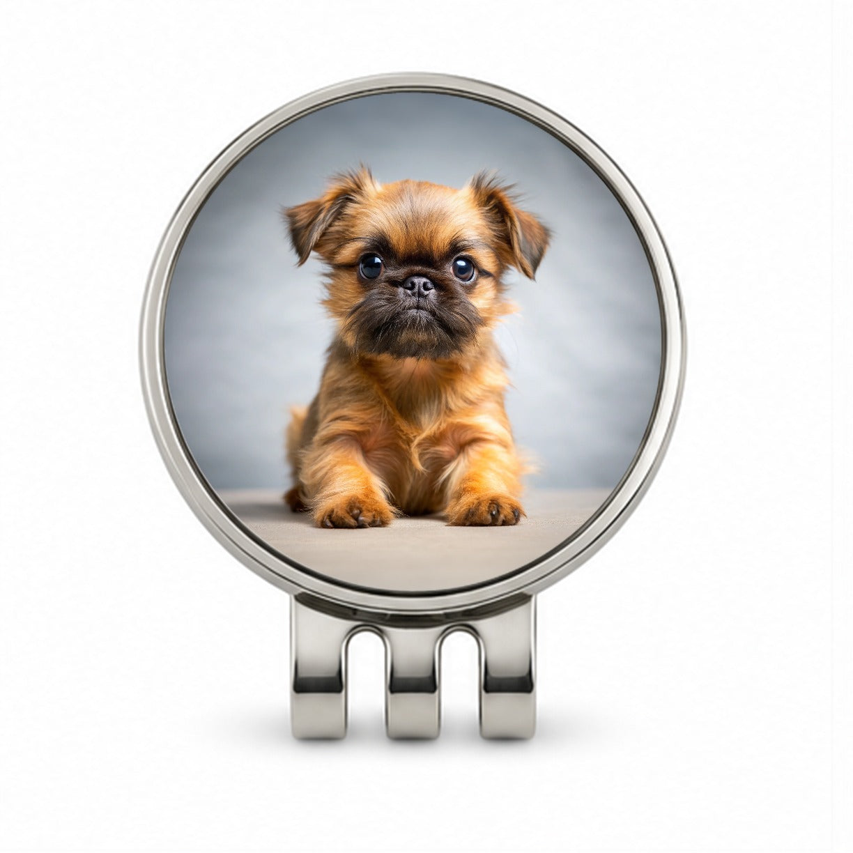 Brussels Griffon Dog Puppy Photo Golf Hat Clip with Ball Marker