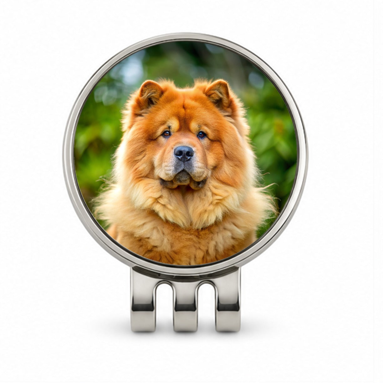 Chow Chow Dog Photo Golf Hat Clip with Ball Marker