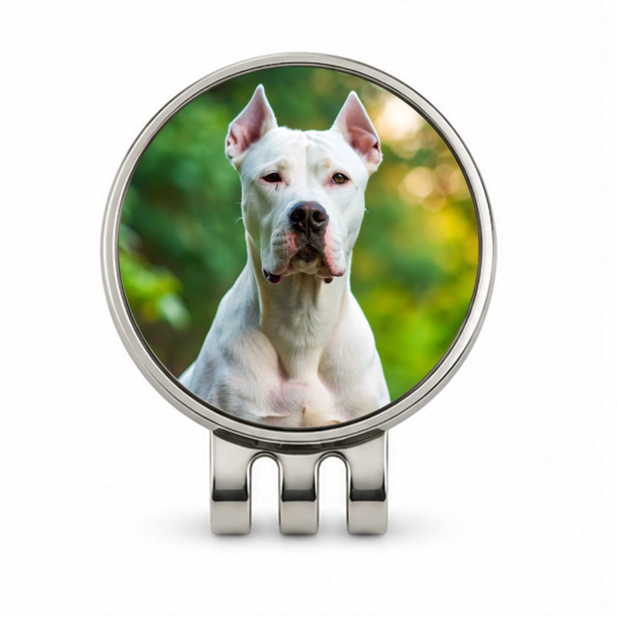 Dogo Argentino Dog Photo Golf Hat Clip with Ball Marker