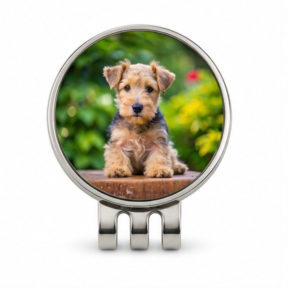 Lakeland Terrier Dog Puppy Photo Golf Hat Clip with Ball Marker