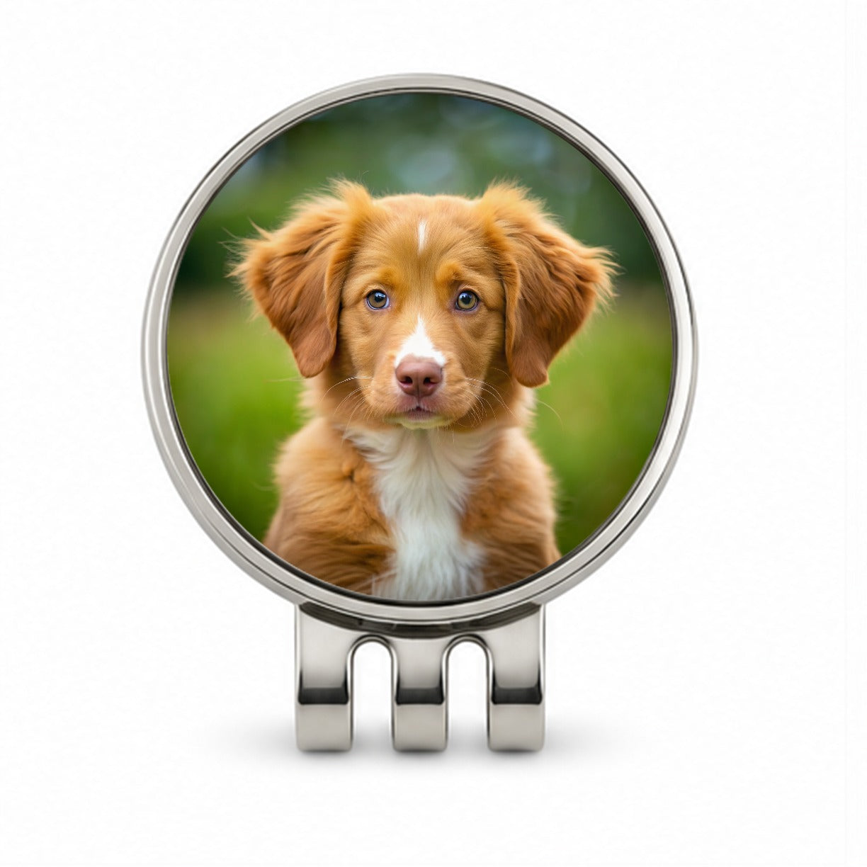 Nova Scotia Duck Tolling Retriever Dog Puppy Photo Golf Hat Clip with Ball Marker