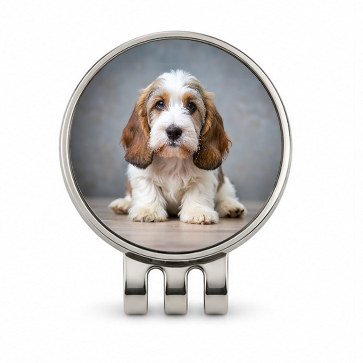 Petit Basset Griffon Vendeen Dog Puppy Photo Golf Hat Clip with Ball Marker