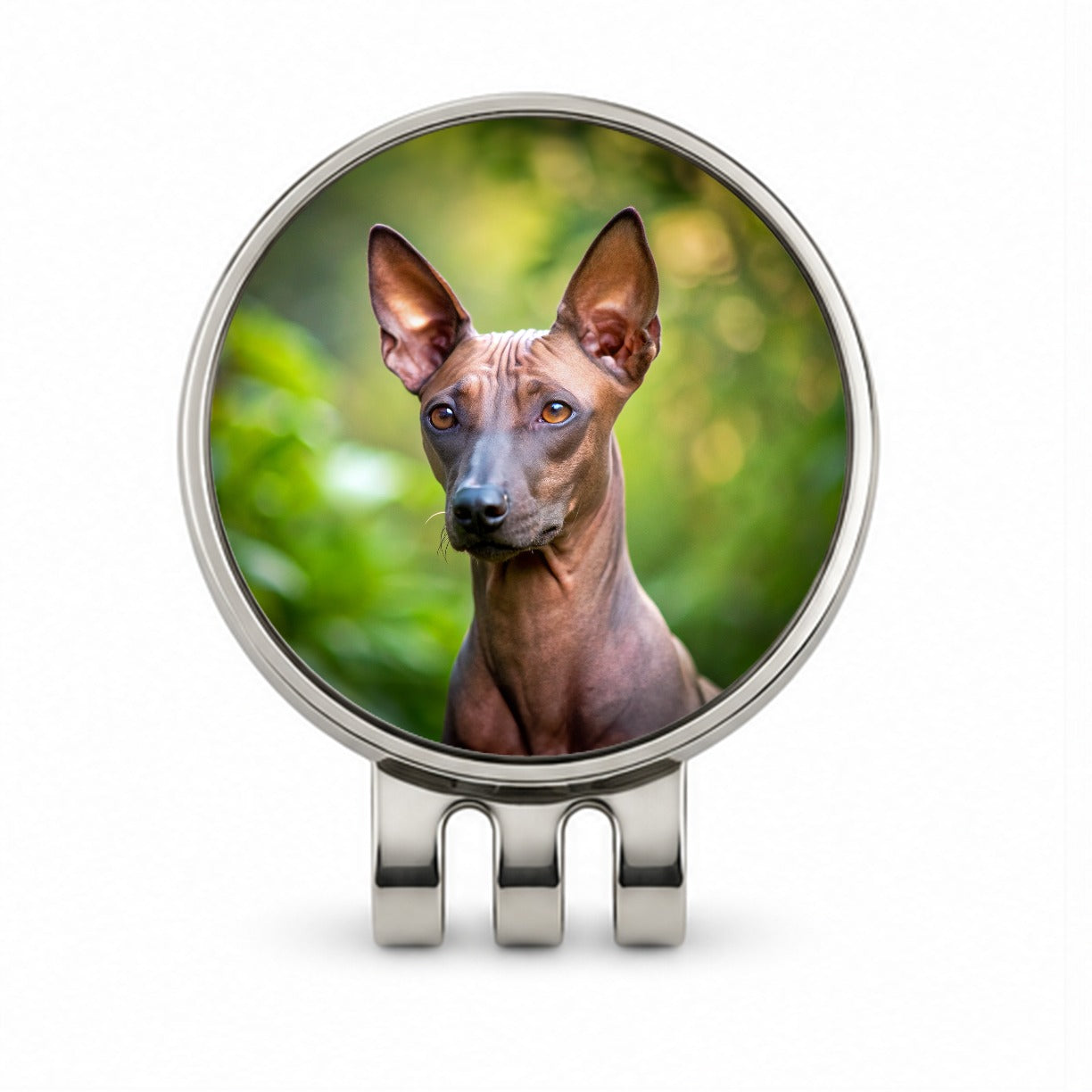 Xoloitzcuintli Xolo Mexican Hairless Dog Photo Golf Hat Clip with Ball Marker