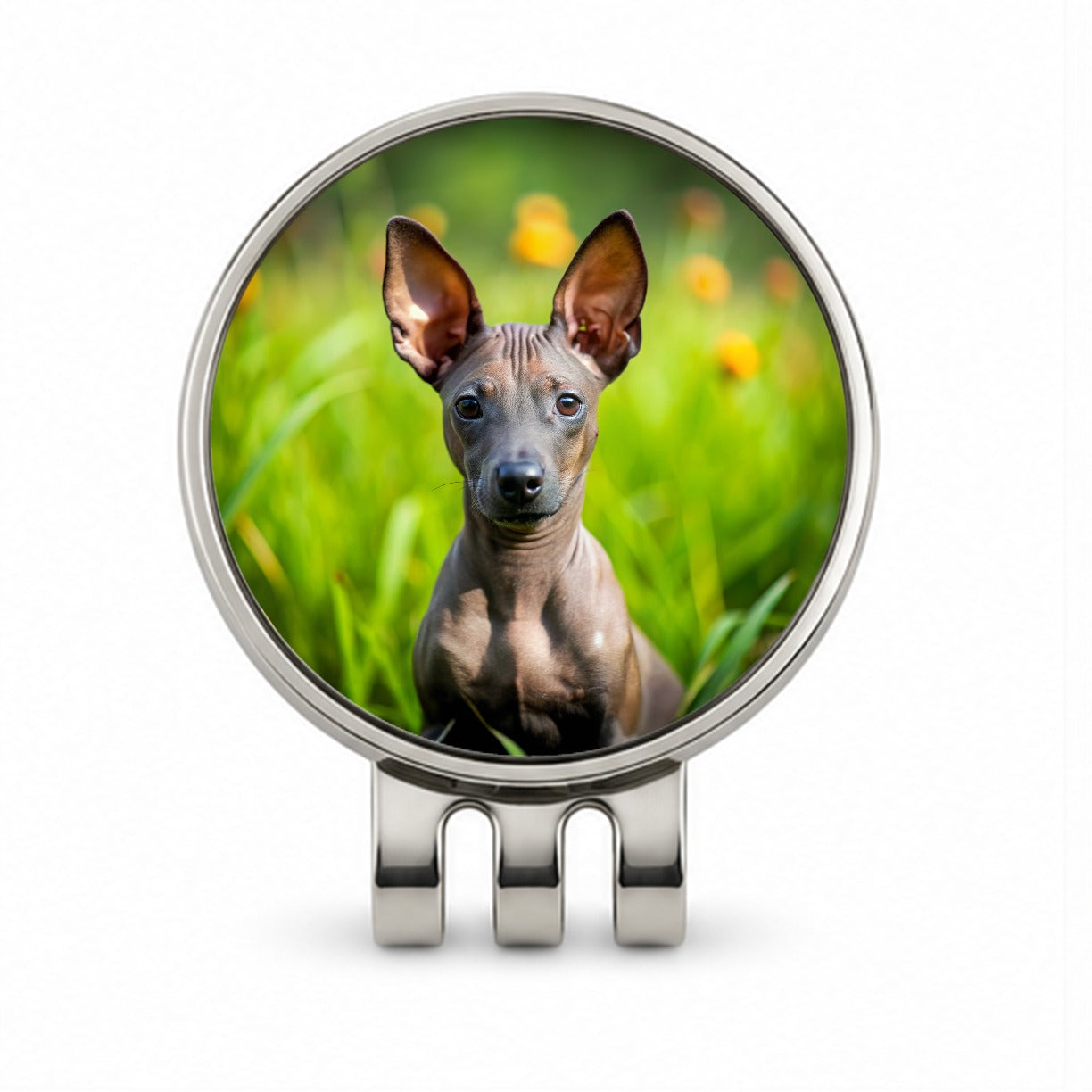 Xoloitzcuintli Xolo Mexican Hairless Dog Puppy Photo Golf Hat Clip with Ball Marker