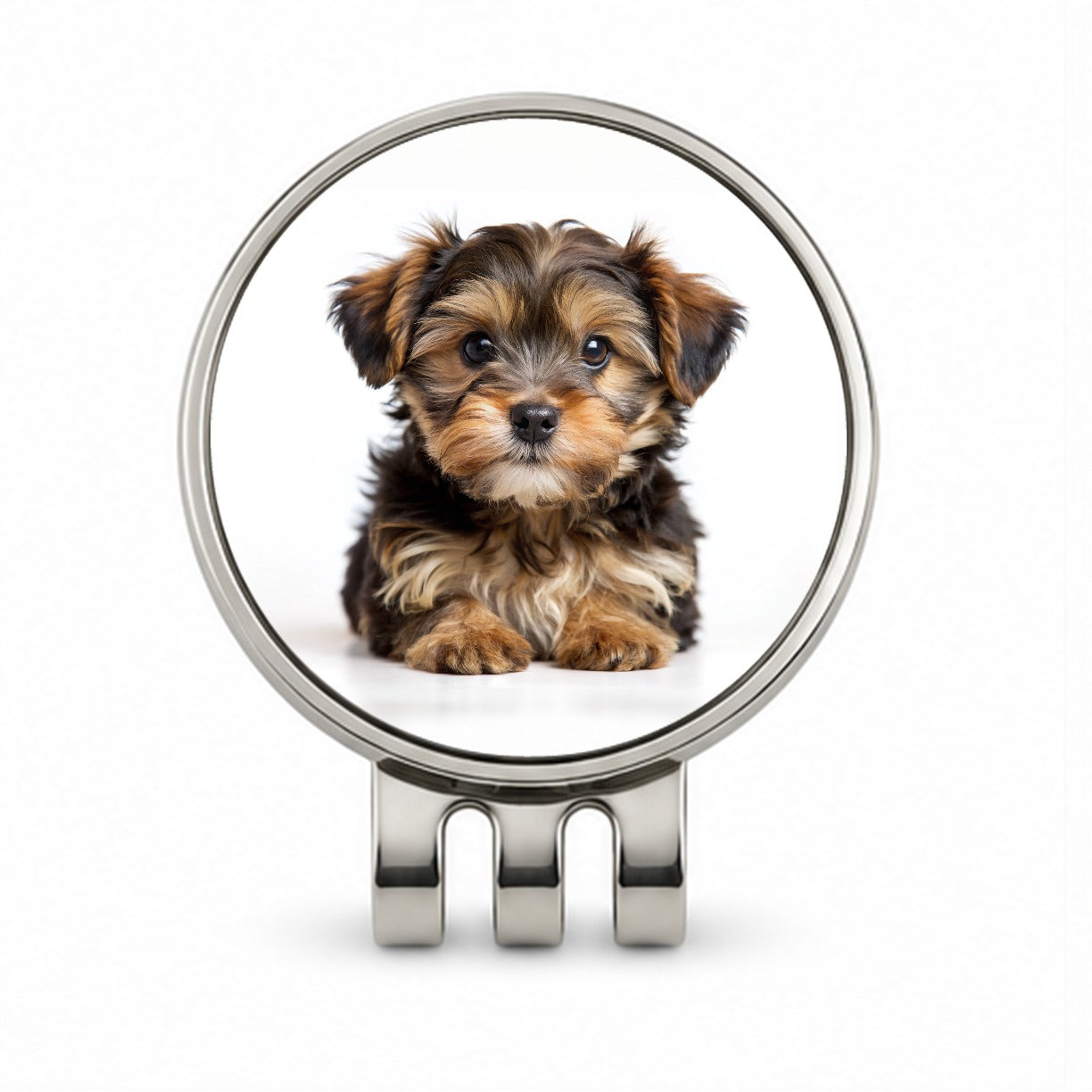 Yorkipoo Dog Puppy Photo Golf Hat Clip with Ball Marker