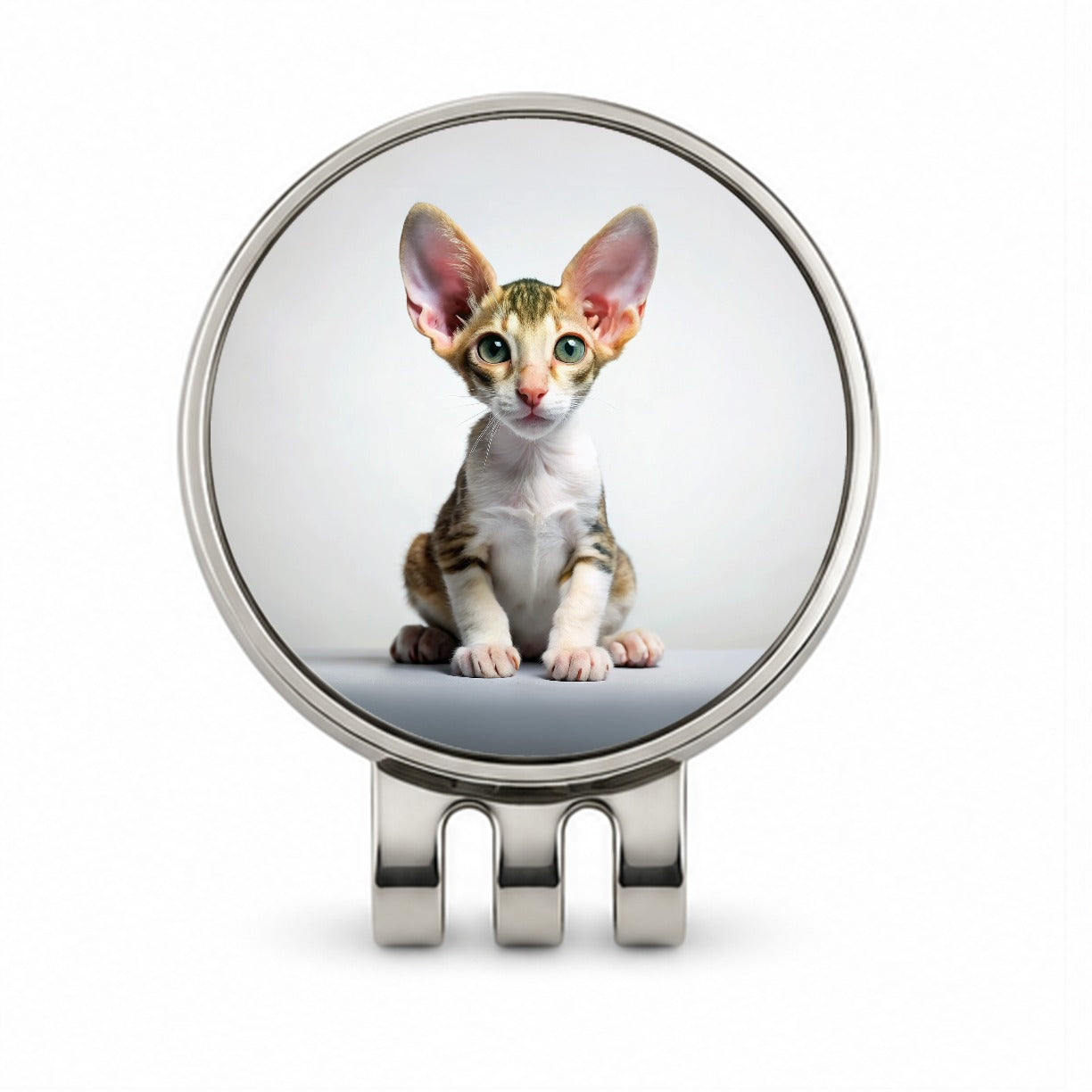 Cornish Rex Cat Kitten Photo Golf Hat Clip with Ball Marker