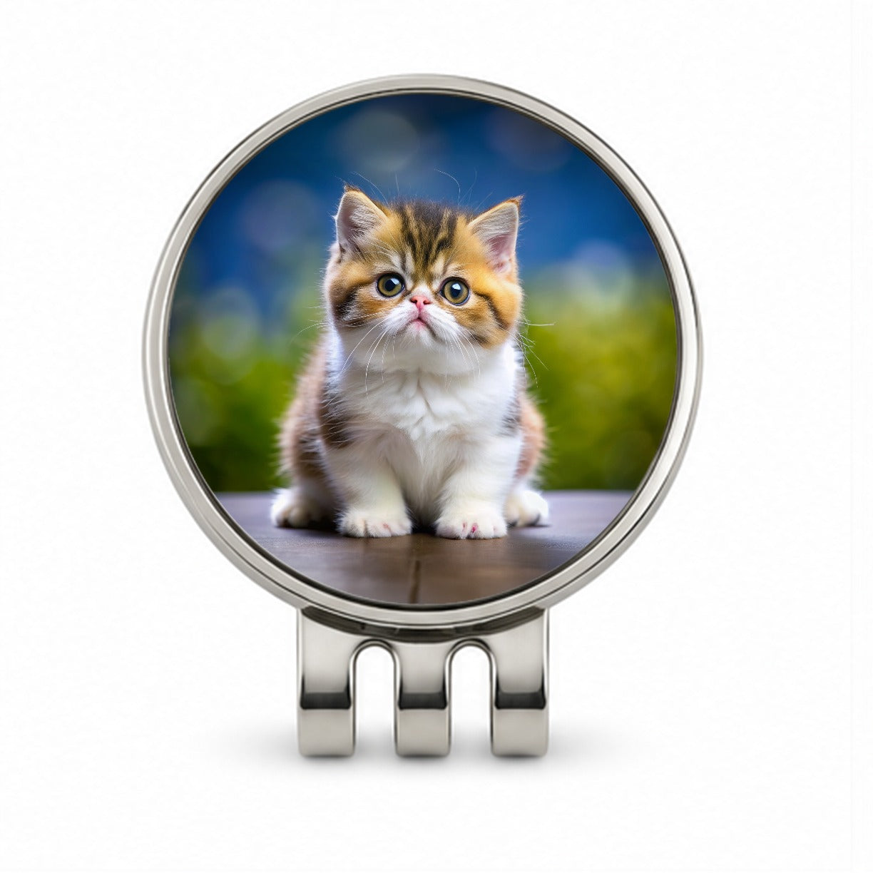 Exotic Shorthair Cat Kitten Photo Golf Hat Clip with Ball Marker