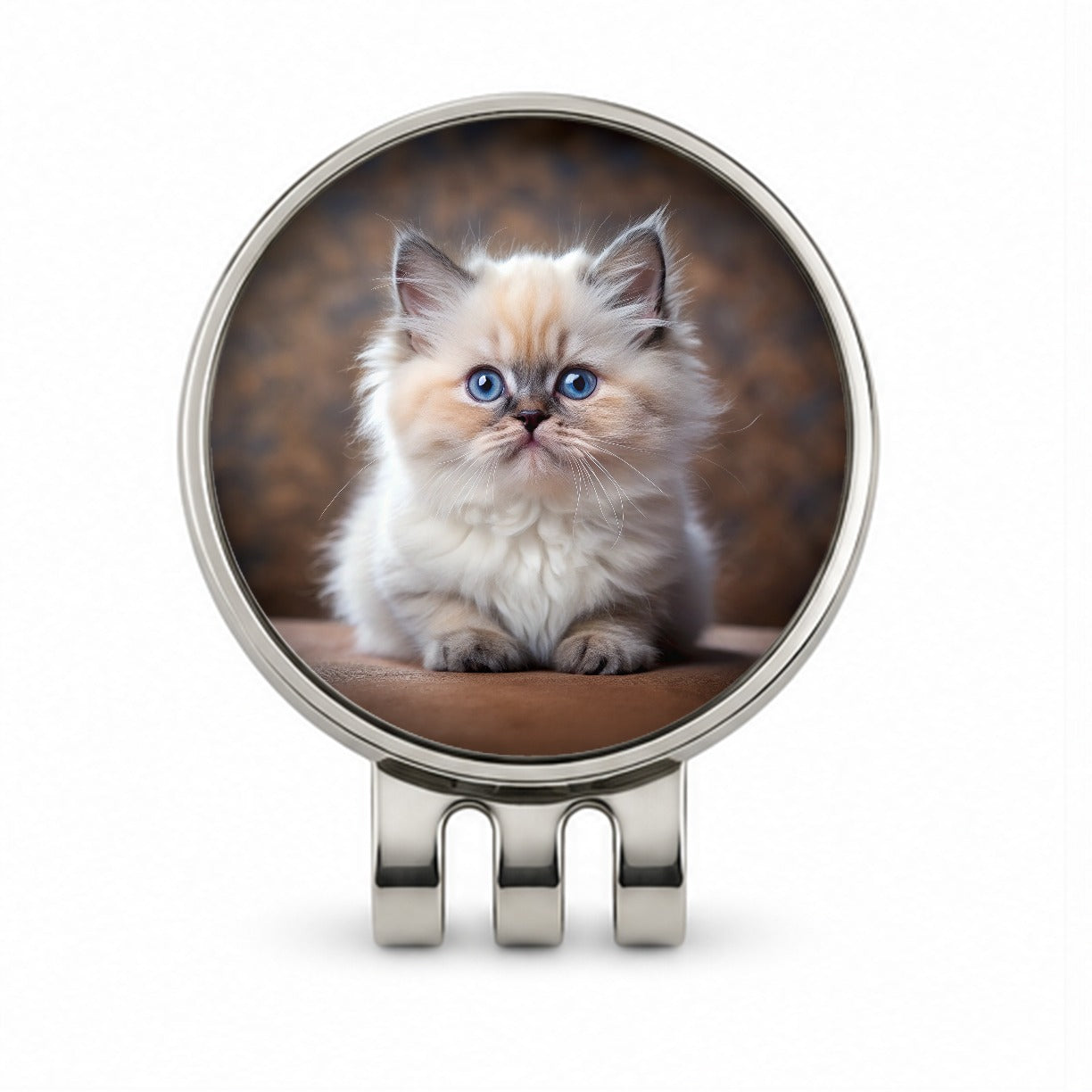 Himalayan Cat Kitten Photo Golf Hat Clip with Ball Marker