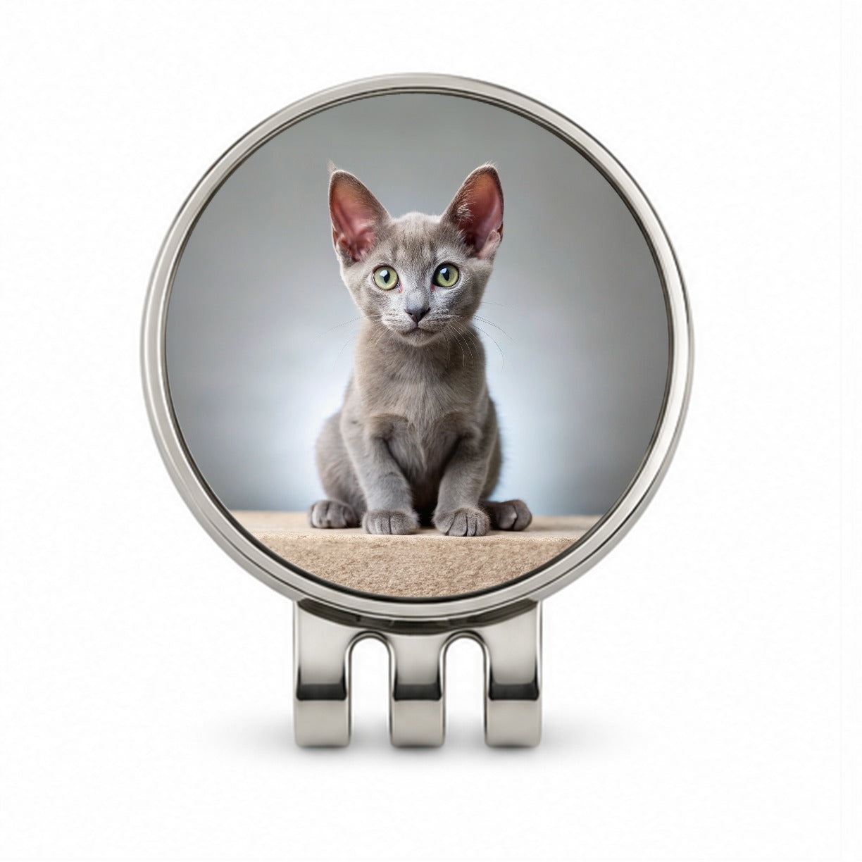 Korat Cat Kitten Photo Golf Hat Clip with Ball Marker