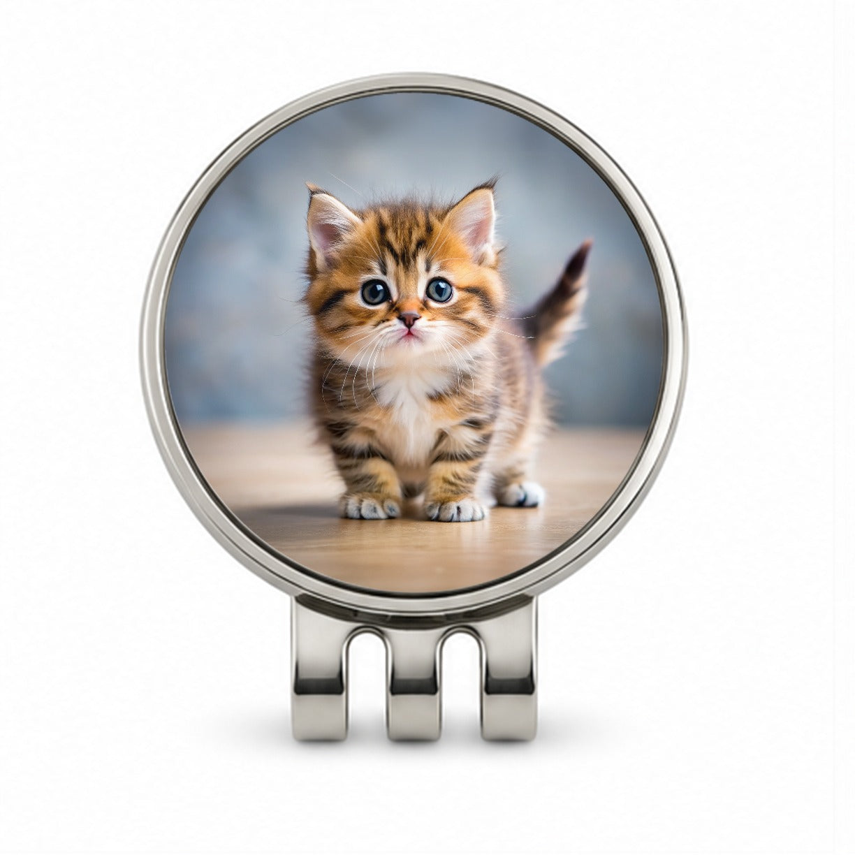 Munchkin Cat Kitten Photo Golf Hat Clip with Ball Marker