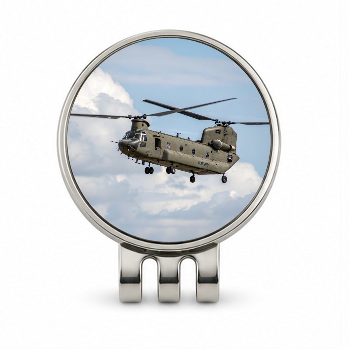 CH-47 Chinook Heavy-Lift Helicopter Golf Hat Clip with Ball Marker