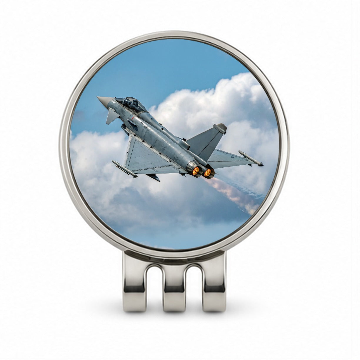 Eurofighter Typhoon Fighter Jet Plane Golf Hat Clip with Ball Marker