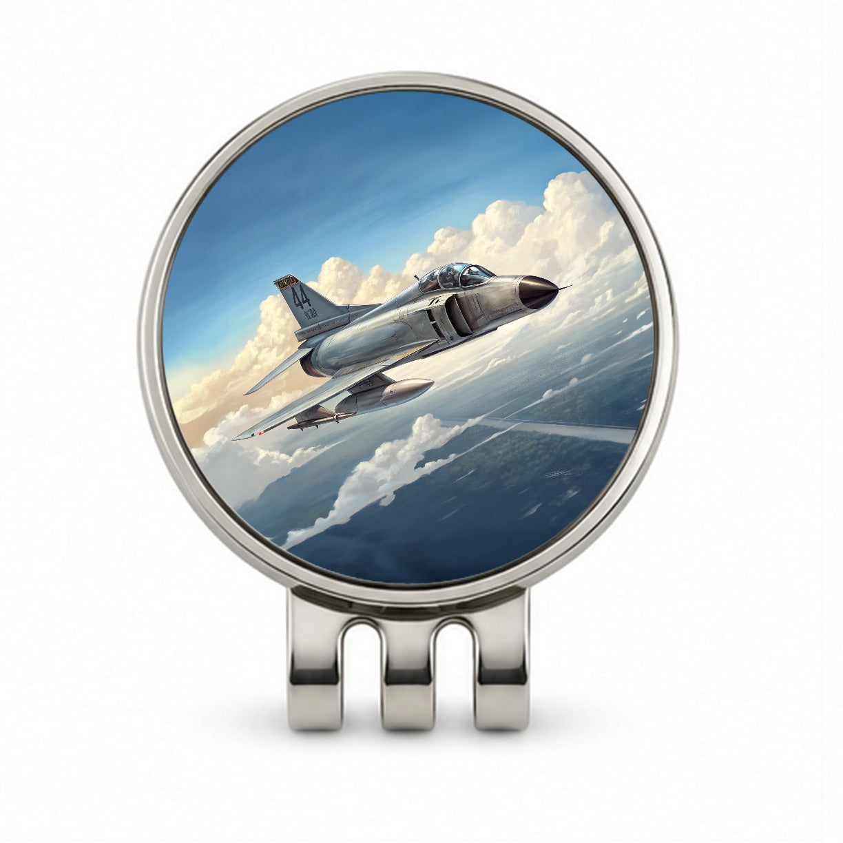 F-4 Phantom II Fighter Bomber Jet Plane Golf Hat Clip with Ball Marker