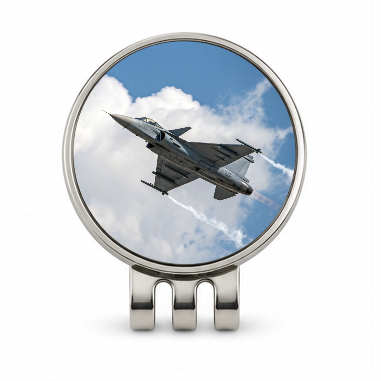JAS 39 Gripen Multirole Fighter Jet Plane Golf Hat Clip with Ball Marker