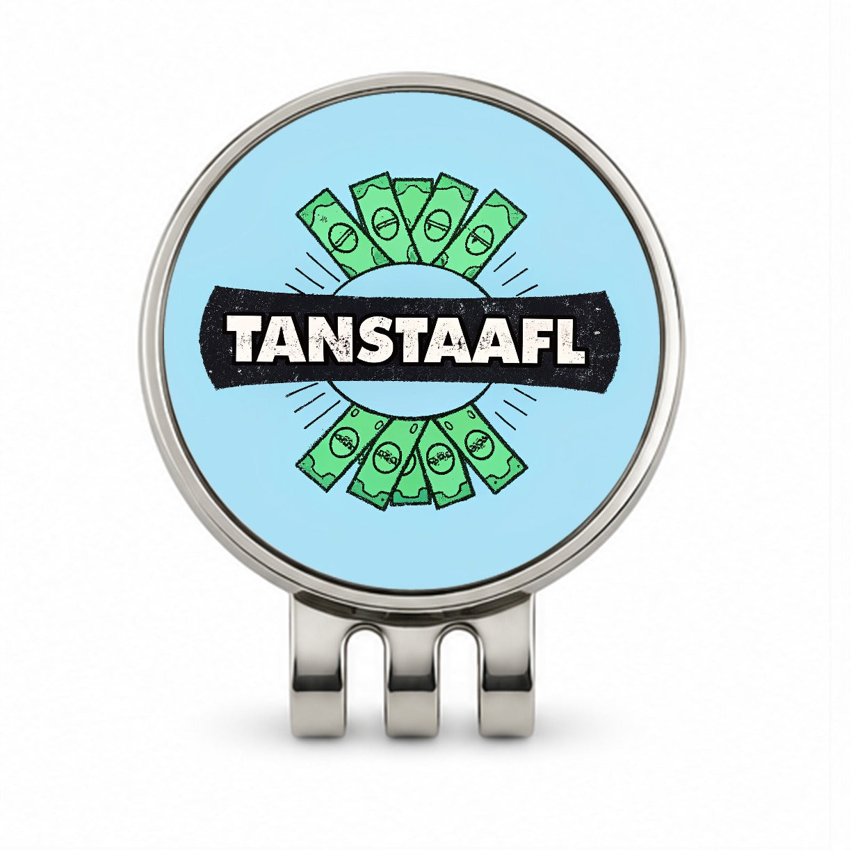 TANSTAAFL There Ain't No Such Thing As A Free Lunch Funny Acronym Golf Hat Clip with Ball Marker