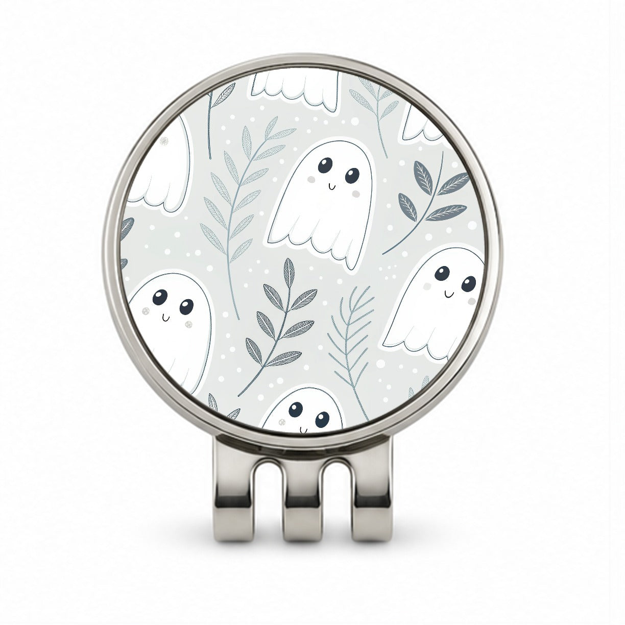 Adorable Ghosts Halloween Golf Hat Clip with Ball Marker