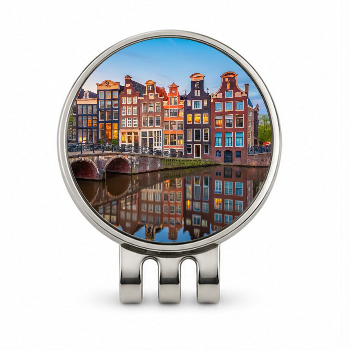 Amsterdam Netherlands Photo Golf Hat Clip with Ball Marker