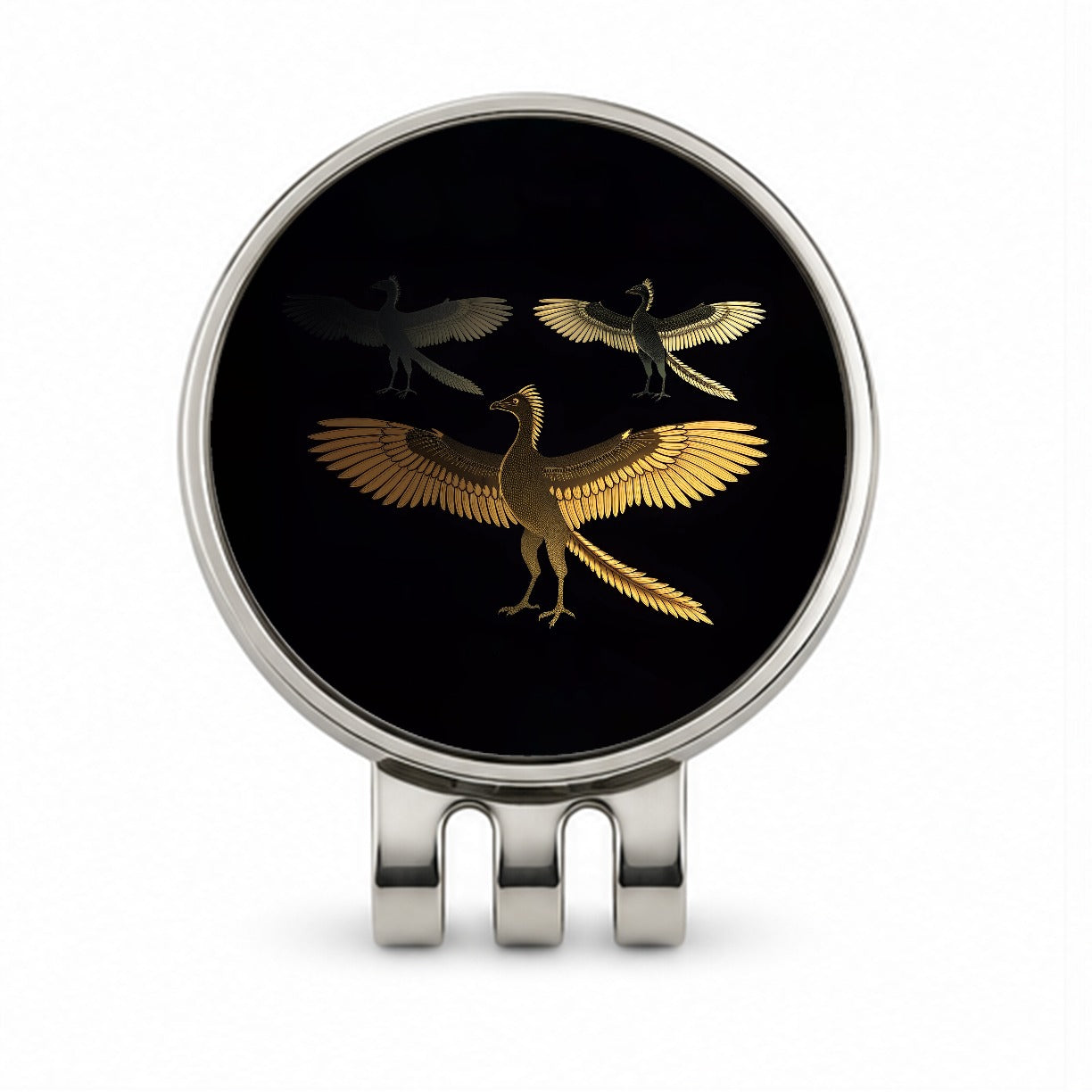 Archaeopteryx Sketch Dinosaurs Golf Hat Clip with Ball Marker