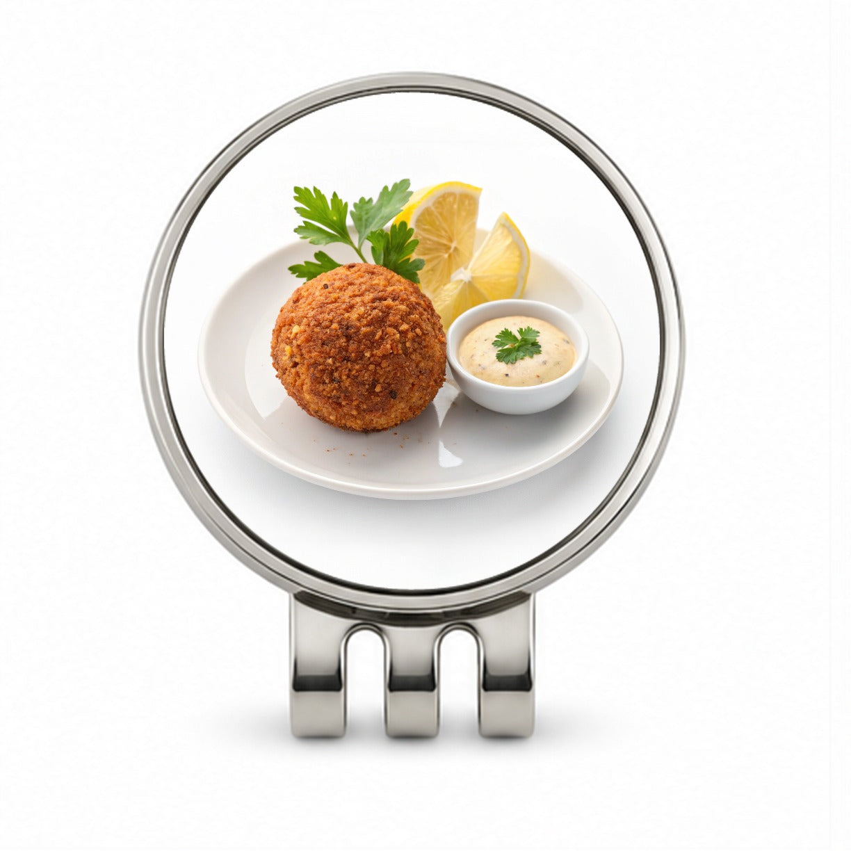 Falafel Fritter Golf Hat Clip with Ball Marker